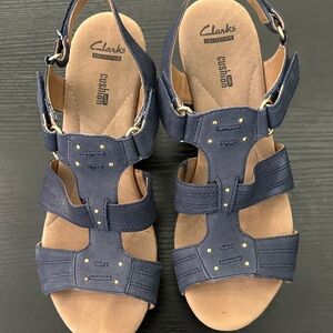 Clarks Women's Dark Blue Sandals